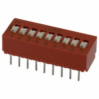 C&K - BD09 - SWITCH SLIDE DIP SPST 100MA 5V