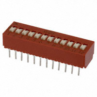 C&K - BD12 - SWITCH SLIDE DIP SPST 100MA 5V