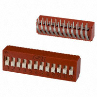 C&K - BD12AV - SWITCH SLIDE DIP SPST 100MA 5V