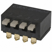 C&K - BPA04SBR - SWITCH SLIDE DIP SPST 100MA 5V