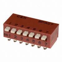 C&K - BPA07SK - SWITCH SLIDE DIP SPST 100MA 5V