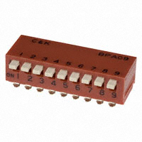 C&K - BPA09SK - SWITCH SLIDE DIP SPST 100MA 5V