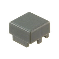 C&K - BTND610F - CAP PUSHBUTTON SQUARE GRAY