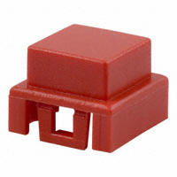 C&K - BTNK0140 - CAP TACTILE SQUARE RED