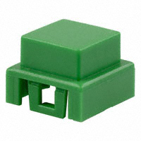 C&K - BTNK0150 - CAP TACTILE SQUARE GREEN