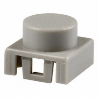 C&K - BTNK0220 - CAP TACTILE ROUND LIGHT GRAY