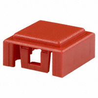 C&K - BTNK1040 - CAP TACTILE SQUARE RED