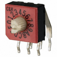 C&K - CD16RL1AK - SWITCH ROTARY DIP HEX 0.40VA 20V