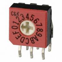 C&K - CD16RM0AB - SWITCH ROTARY DIP HEX 0.40VA 20V