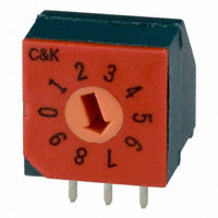 C&K - CRD10RM0AK - SWITCH ROTARY DIP BCD 0.40VA 20V