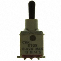 C&K - ET03M3D1SAPE - SWITCH TOGGLE SPDT 0.4VA 20V