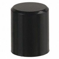 C&K - 21125 - CAP PUSHBUTTON ROUND BLACK