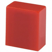 C&K - F1203 - CAP PUSHBUTTON RECTANGULAR RED