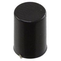 C&K - G003A - CAP PUSHBUTTON ROUND BLACK
