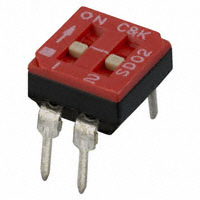 C&K - SD02H0B - SWITCH SLIDE DIP SPST 100MA 25V