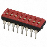 C&K - SD08H0B - SWITCH SLIDE DIP SPST 100MA 25V