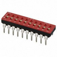 C&K - SD10H0B - SWITCH SLIDE DIP SPST 100MA 25V