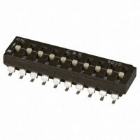 C&K - SD10H0SB - SWITCH SLIDE DIP SPST 100MA 25V