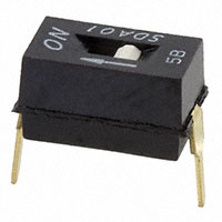 C&K - SDA01H0BD - SWITCH SLIDE DIP SPST 25MA 24V