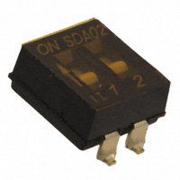 C&K - SDA02H0SB - SWITCH SLIDE DIP SPST 25MA 24V