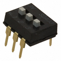 C&K - SDA03H1BD - SWITCH SLIDE DIP SPST 25MA 24V