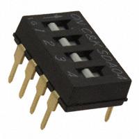 C&K - SDA04H0BD - SWITCH SLIDE DIP SPST 25MA 24V