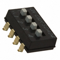 C&K - SDA04H1SBD - SWITCH SLIDE DIP SPST 25MA 24V
