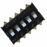 C&K - SDA05H1SBD - SWITCH SLIDE DIP SPST 25MA 24V