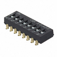 C&K - SDA08H0SBD - SWITCH SLIDE DIP SPST 25MA 24V