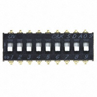 C&K - SDA09H1SBD - SWITCH SLIDE DIP SPST 25MA 24V