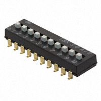 C&K - SDA10H1SBD - SWITCH SLIDE DIP SPST 25MA 24V
