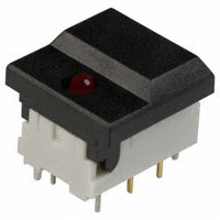 C&K - SETL BK RD 7.62 AU OA - SWITCH PUSH SPDT 0.01A 24V