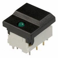 C&K - SETL BK GN 7.62 AU EE - SWITCH PUSH SPDT 0.01A 24V