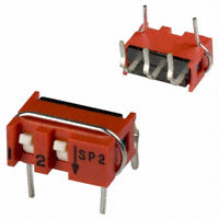 C&K - SP02A - SWITCH SLIDE DIP SPST 10MA 20V
