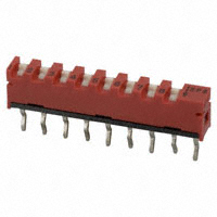 C&K - SP08B - SWITCH SLIDE DIP SPST 10MA 20V
