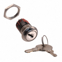 C&K - Y100AA2C203NQ - SWITCH KEYLOCK 3POS SP3T 4A 125V