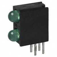 Visual Communications Company - VCC - 553-0122 - LED 3MM BI-LEVEL GREEN RA PCB