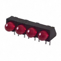 Visual Communications Company - VCC - 5640E1 - LED SUPER RED T1 3/4 QUAD RA PCB