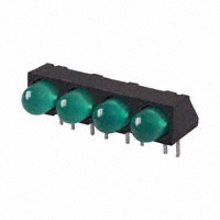 Visual Communications Company - VCC - 5640H5 - LED GREEN T1-3/4 QUAD RTANG PCB