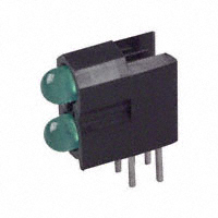 Visual Communications Company - VCC - 5680F5_5 - LED GREEN T1 DUAL RIGHT ANG PCB