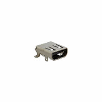 CNC Tech - 2002-1-2-50-30-BK - HDMI D TYPE 19P FEMALE SMT