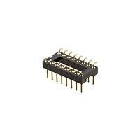 CNC Tech - 222-1-16-003 - IC ADAPTER SOCKET .100 16POS SMD