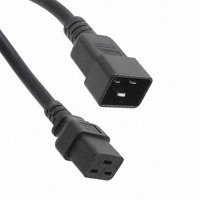 CNC Tech - 800-12-32D-BL-0001F - IEC-C20 TO IEC-C19 SJT BLACK