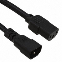 CNC Tech - 800-1400-0-SJT0-BL-00100 - CORD PWR MALE-FEMALE SJT 1M