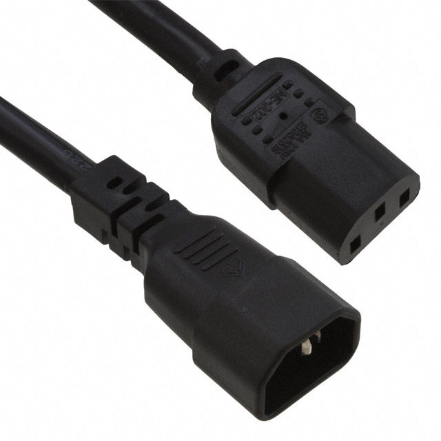 CNC Tech - 800-1400-0-SJT0-BL-00150 - CORD PWR MALE-FEMALE SJT 1.5M