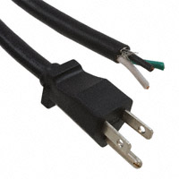 CNC Tech - 800-1401-2-SJT0-BL-00100 - CORD PWR MALE TO OPEN END 1M
