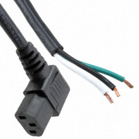 CNC Tech - 800-1403-2-SJT0-BL-00150 - CORD PWR R/A FMALE-OPEN END 1.5M