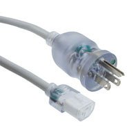 CNC Tech - 800-14-0OD-GR-0006F - NEMA 5-15PHGC-IEC-C13 GREY SJT