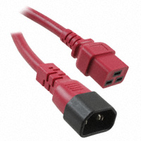 CNC Tech - 800-14-24D-RE-0004F - PWR CORD 15A 250V 14AWG RED 4'