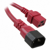 CNC Tech - 800-14-24D-RE-0006F - PWR CORD 15A 250V 14AWG RED 6'